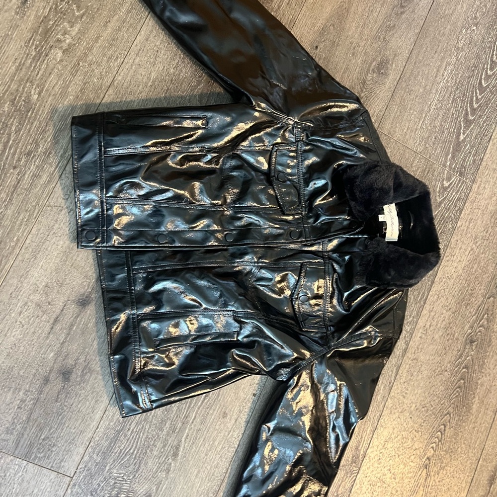 Black Faux Leather Jacket